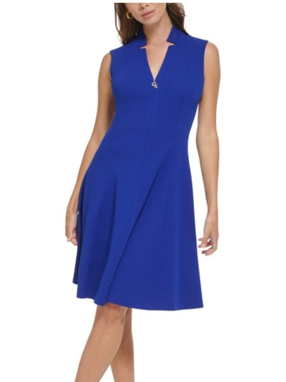 CK Scuba Crepe A-Line Dress